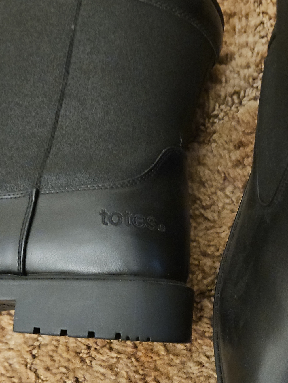 totes Men’s Black Waterproof Rain & Snow Boots